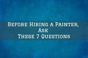 Hiring a painting contractor